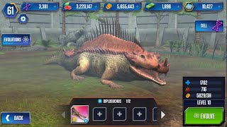 DAMGE DIPLOSUCHUS LEVEL 10 II Game Jurassic World II Dinosaurs Battle II Dinosaurs Book [upl. by Eanad387]