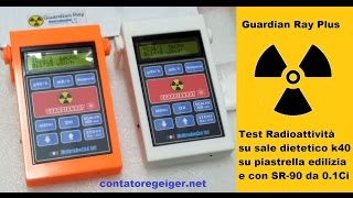 Test del contatore geiger italiano Guardian Ray Plus con Pancake LND [upl. by Otrebmuh83]