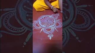 Aktr Kube sunder alpona designs 😍rangoli [upl. by Merna]