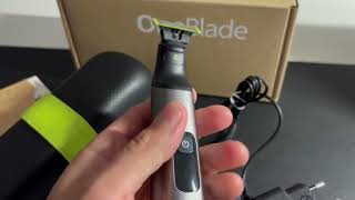 Philips OneBlade Pro FaceBody Ideal para recortar barba cuerpo y afeitar [upl. by Ierna675]