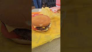 TODAYS LUNCH 102424 lunch food foodshorts foodie whataburger doublecheeseburger meal [upl. by Calan]