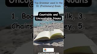 B1 Top Grammar Points 7  Countable and Uncountable englishgrammar [upl. by Bloom]