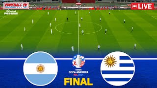 ARGENTINA vs URUGUAY  Copa America 2024 Final  Full Match All Goals  PES Gameplay Video [upl. by Namijneb481]