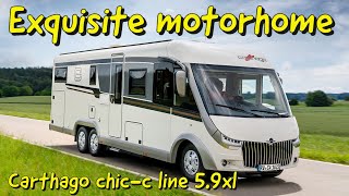 Exquisite 125k 2022 Carthago motorhome  Chic c line i5 9 XL QB [upl. by Melony]