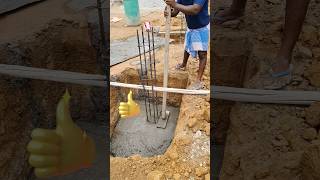 Column footing 👍👌👌👌 shorts shortsfeed construction column satisfying [upl. by Phelgon]