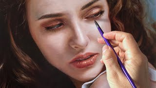 REALISTIC OIL PAINTING PORTRAIT TECHNIQUE  ROXANNE by Isabelle Richard [upl. by Torrey]