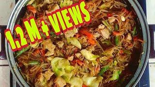 Pancit Sotanghon Guisado  Stirfry Vermicelli Noodles [upl. by Ruscher115]