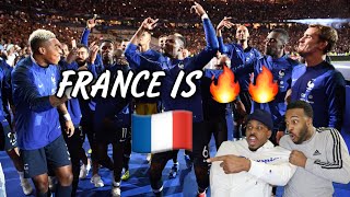 Americans bros react to France Celebrations at the FIFA World Cup 2018 Célébration stade de France [upl. by Aliakim269]