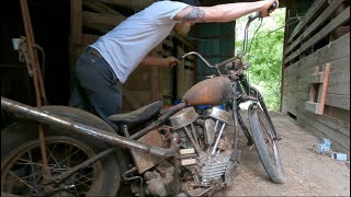 1948 PANHEAD CHOPPER LOCKJAW [upl. by Blondell386]