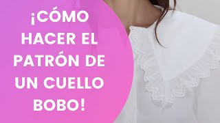 ¡Cómo hacer el patrón de un cuello estilo bobo [upl. by Nnav]