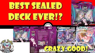 The Best Sealed Pokémon TCG Deck Ever Mew VMAX League Battle Deck Pokémon TCG News [upl. by Crudden345]