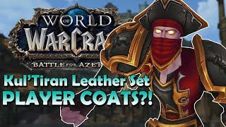 Kul’Tiran Leather Dungeon Set Are Player Coats Coming  In Game Preview  World of Warcraft [upl. by Shedd]