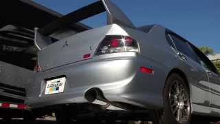 GReddy Revolution RS Exhaust  Mitsubishi Evo8 CT9A Evo9 [upl. by Fritze308]