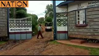 Elburgon police patrol at Michinda Boys High School following suspected arson [upl. by Maye]