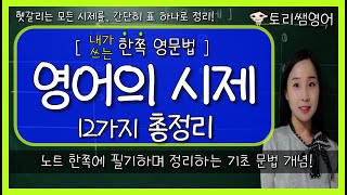 시제 영어의 12시제 간단 총정리 과거 현재 미래 진행 완료 완료진행 [upl. by Best729]