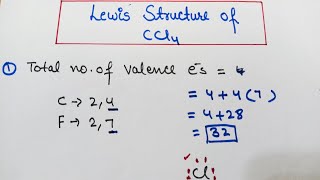 Lewis Structure of CCl4  How to draw Lewis structure Class11 Chapter 4 [upl. by Ialda]