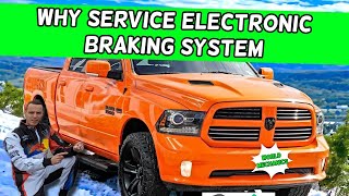 DODGE RAM WHY SERVICE ELECTRONIC BRAKING SYSTEM WARNING DODGE RAM 1500 2500 3500 2013 2014 2015 2016 [upl. by Rhiamon561]