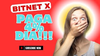 PLATAFORMA DE MINERAÇÃO PAGA 4 DIA BITNET X [upl. by Tutt]