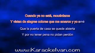 Rozalén  El dia que yo me muera KARAOKE [upl. by Elliven867]