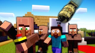 Minecraft Villagers Gets Nuked [upl. by Terrijo600]