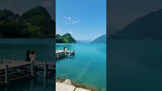 Beautiful Brienzersee Lake In Iseltwald Switzerland [upl. by Vezza329]