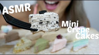 Delicious Mini Crepe Cake  ASMR Relaxing Soft Eating Sounds  NE Lets Eat [upl. by Llerut]