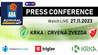 Live Press KK Krka  KK Crvena Zvezda 27112023 [upl. by Verna]