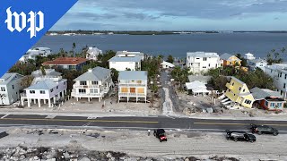 Drone video shows Milton damage on Anna Maria Island Fla [upl. by Lupiv]