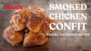 Smoked Chicken Thigh Confit  Chuds BBQ [upl. by Lemmueu]