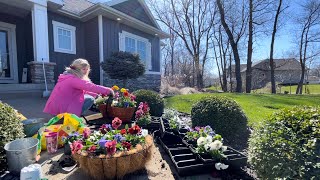 Spring🌷Flowers for My Porch Pansies Stock Ranunculus Violas amp Snapdragons Garden Center Trip🪻 [upl. by Stier839]