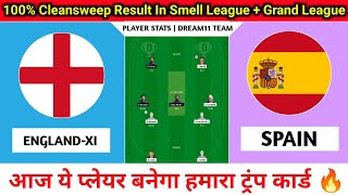 England XI vs Spain Dream11 Team Prediction  ENGXI vs SPA Dream11 Prediction  ENGXI vs SPA Team [upl. by Thury]