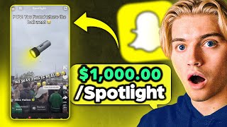 How to EASILY Make 1000 With Snapchat Spotlight FULL GUIDE [upl. by Ennaihs259]