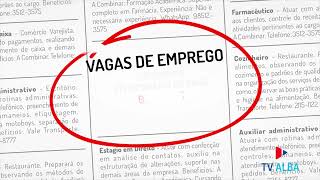 VAGAS DE EMPREGO  29082024 [upl. by Nnylanna]