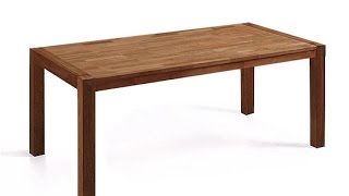 Beliani Eikenhouten eettafel  Tafel – Houten tafel  Kuekentafel in bruin  NATURA  NL [upl. by Ikin]