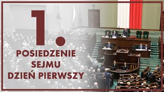 1 posiedzenie Sejmu IX kadencji  dzień pierwszy ZAPIS TRANSMISJI [upl. by Flannery]