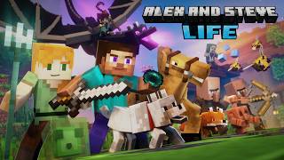 Alex amp Steve Life  FULL MOVIE TRAILER Minecraft Animation [upl. by Akilat]