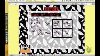 Factoring Trinomials with no Guessing [upl. by Seely]