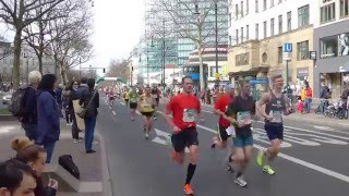 Berlin Half Marathon 2016  Kilometer 13 am Kurfürstendamm [upl. by Asiuol]