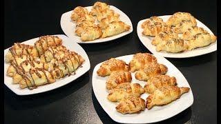 MES MINI CROISSANTS FEUILLETÉS SPÉCIAL APÉRITIF DÎNATOIRE [upl. by Aniryt522]