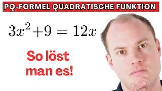 PQFormel zum Lösen quadratischer Funktionen So geht es [upl. by Gard]