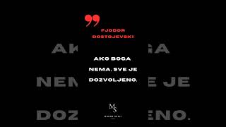 Fjodor dostojevski je jednom rekao mudrost mindset quotes motivation shorts fypシ゚ foryou [upl. by Anitnegra]