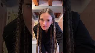 triple braiding my 4 feet of hair  ottaviadevivo [upl. by Eemiaj]