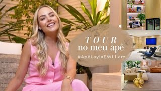 TOUR pelo APÃŠ Todos os DETALHES da sala e da cozinha  Layla Monteiro [upl. by Leund236]