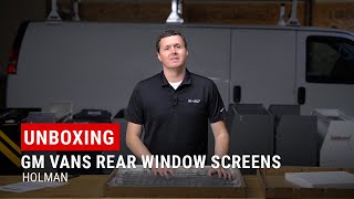 Unboxing Holman Rear Window Screens for GMC Savana amp Chevy Express [upl. by Lamori]