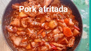 Mag luto tayo ng masarap sa pork afritada [upl. by Eeluj888]