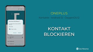 Kontakt blockieren  OnePlus Android 12  OxygenOS 12 [upl. by Kyd]