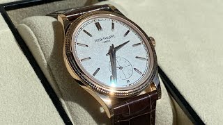 Watch unboxing Patek Philippe Calatrava 6119R001 [upl. by Ailam]