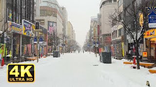 Hokkaido Asahikawa（旭川）Winter 2021｜Japan Walking Tour【4K】 [upl. by Ralaigh122]