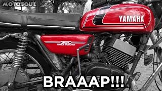 PURE Exhaust Sound Of Yamaha RD 350 😍❤️ [upl. by Flora]