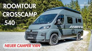 Roomtour CROSSCAMP 540 – kompakter Camper Van mit Vollausstattung [upl. by Kahle130]